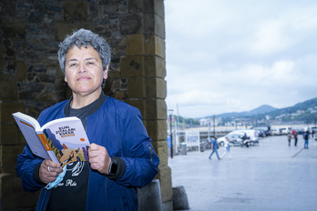 La escritora Itxaro Borda en Donostia. (Gorka RUBIO/FOKU)