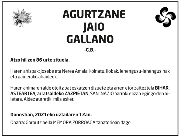 Agurtzano_jaio