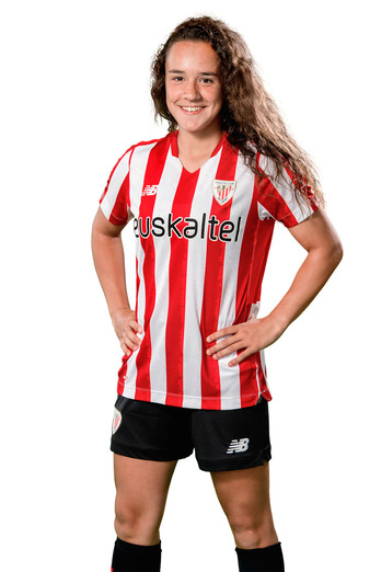Nerea Nevado, con la camiseta rojiblanca. (ATHLETIC)
