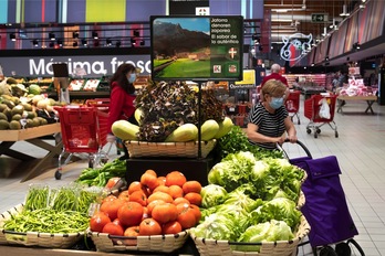 Verduras y hortalizas con el distintivo Eusko Label.