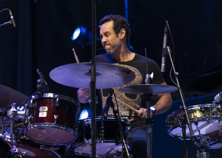 El baterista mexicano Antonio Sánchez. (Raúl BOGAJO / FOKU)