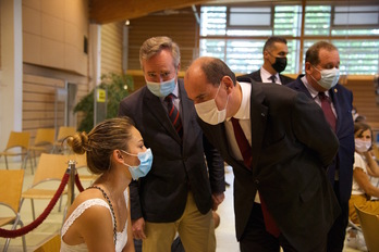 Lors de sa visite à Bayonne, le Premier ministre s'est engagé à réduire les délais d'attente. © Florence LASAGA