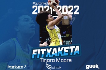 Tinara Moore, Lointek Gernika Bizkaiaren azken fitxaketa, orain arte. (GERNIKA BIZKAIA)
