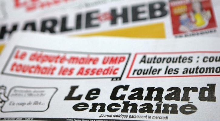 La revista satírica «Le Canard Enchaîné» también habría sido espiada. (Jöel SAGET/AFP)