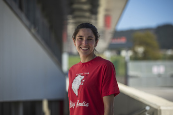 Nekanek 350 partida jokatu ditu kamiseta zuri-gorriarekin 2007an debuta egin zuenetik. (Aritz Loiola/Foku)