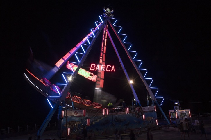 2018ko Donostiako Aste Nagusiko barrakak. (Gorka RUBIO/FOKU)