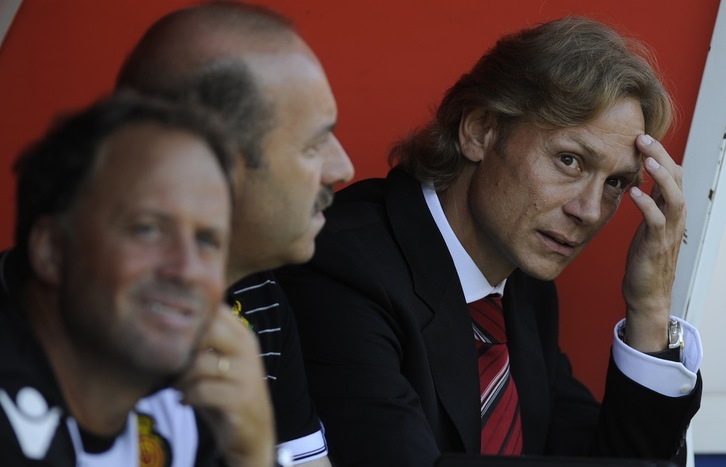 Valery Karpin asumirá su mayor responsabilidad en su etapa como técnico. (Jagoba MANTEROLA / FOKU)