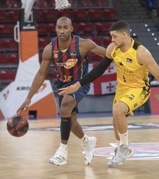 El retornado Jayson Granger ha causado buena impresión en el seno baskonista. (Juanan RUIZ / FOKU)