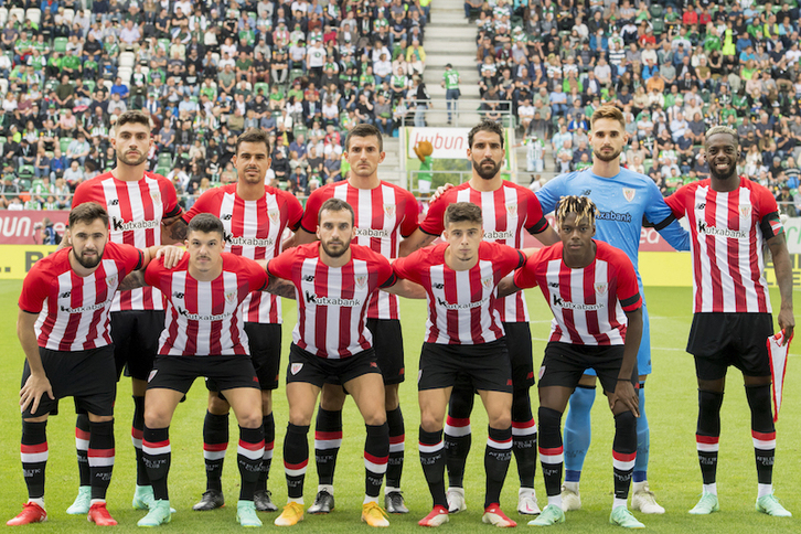 Primer once presentado por Marcelino en el estreno con derrota ante el St. Gallen suizo. (@AthleticClub)