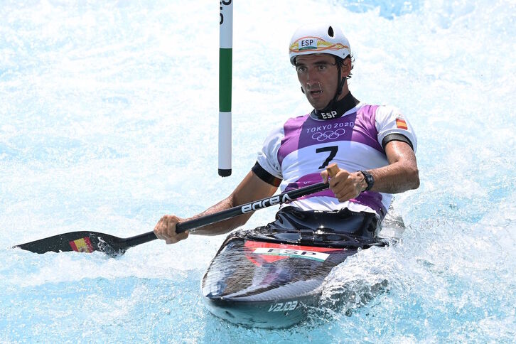 Ander Elosegi ha sido tercero en la semifinal. (Luis ACOSTA / AFP)