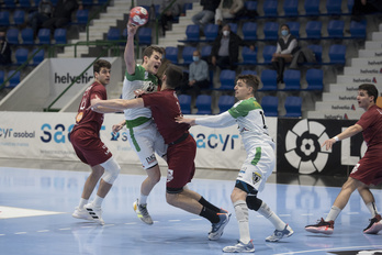 Helvetia Anaitasuna quiere seguir creciendo durante la campaña 2021-22. (Iñigo URIZ/FOKU)