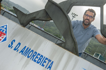 Jon Larrea, Urritxen ateratako argazkian (Monika DEL VALLE / FOKU)