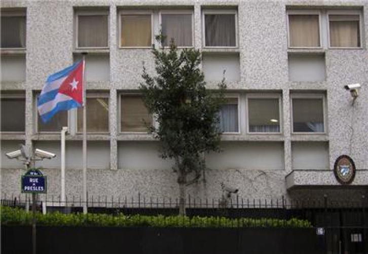 Imagen de la embajada de Cuba en París. (Gobierno de Cuba)