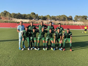 Yoel, en el once titular ante el Mallorca, ha disputado sus primeros minutos del verano. (SD Eibar)