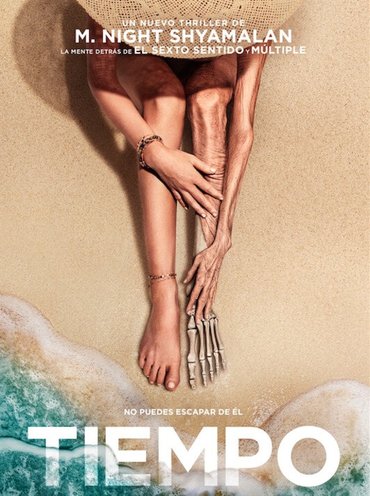 El llamativo diseño del cartel resume gráficamente el dilema temporal de la película. (NAIZ)