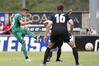 Aimar Oroz ha sido el autor del gol rojillo en Urritxe. (OSASUNA)