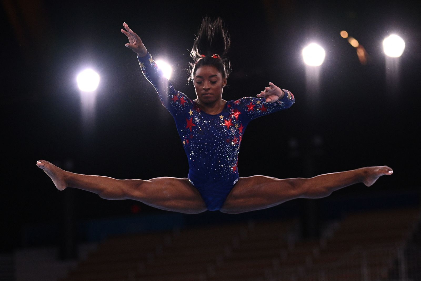 Simone Biles se retiró para centrarse en su salud mental. (Martin BUREAU / AFP)