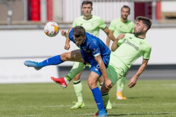 Unai López en el amistoso contra el Dinamo de Kiev. (@AthleticClub)