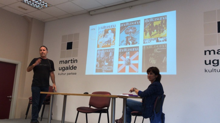 Gaur goizeko saioan, Imanol Murua eta Lorea Agirre. (jakin_eus)