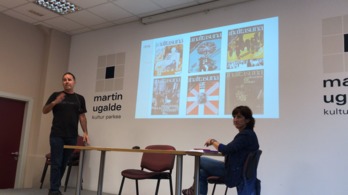 Gaur goizeko saioan, Imanol Murua eta Lorea Agirre. (jakin_eus)