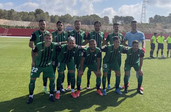 El once con el que ha partido hoy el Eibar en su amistoso frente a La Nucía. (SD Eibar)