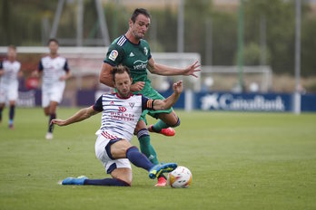 Kike García ha buscado estrenarse como goleador rojillo, pero le ha faltado puntería. (Twitter OSASUNA)