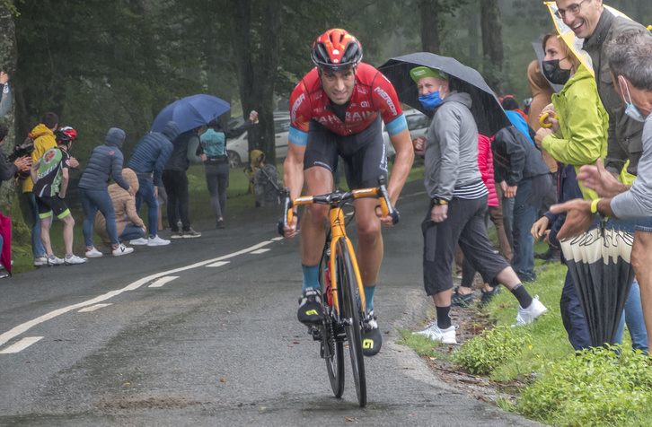 Mikel Landa, en la Clásica de Donostia. (Andoni CANELLADA / FOKU)