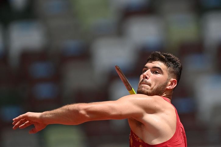 Odei Jainaga, Olinpiar Jokoetako debutean. (Andres ISAKOVIC / AFP)