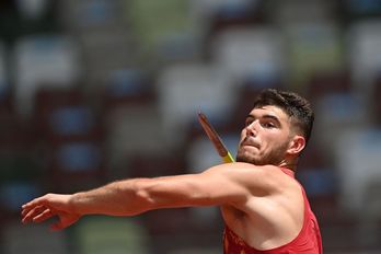 Odei Jainaga, Olinpiar Jokoetako debutean. (Andres ISAKOVIC / AFP)