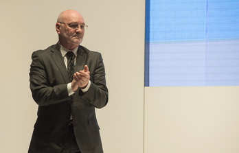 Alex Maskey, Sorturen batzarrean, Bilbon, 2017an. (Monika DEL VALLE / FOKU)