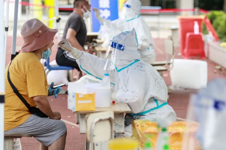 Pruebas en la ciudad de Yangzhou, provincia de Jiangsu. (AFP)