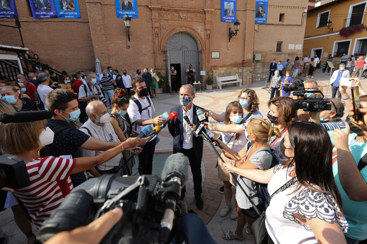 Fernando Simón ante los medios de comunicación. (Javier ESCRICHE/EP)