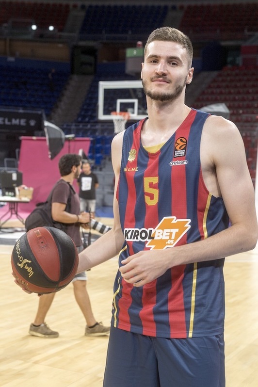 Miguel González, en el Media Day de la pasada temporada. (Juanan RUIZ / FOKU)