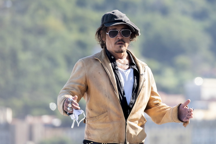 Johnny Depp en Zinemaldia 2020. (Gorka RUBIO/FOKU)
