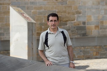 Peio Monteano es uno de los grandes especialistas sobre la conquista española de Nafarroa en el siglo XVI. (FOTOGRAFÍAS: Iñigo URIZ/FOKU)