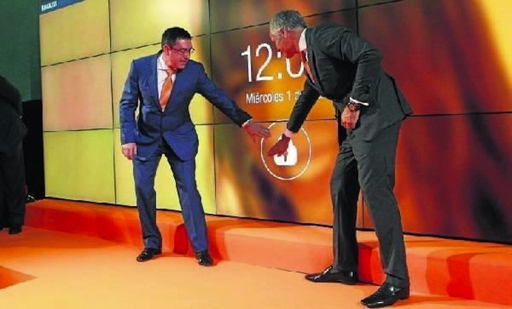 Euskaltel se estrenó así en Bolsa hace seis años. (NAIZ)