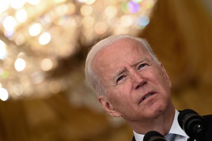 Biden, su alocución al país. (Brendan SMIALOWSKI | AFP)