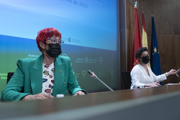 Comparecencia anterior de Santos Indurain. (Jagoba MANTEROLA/FOKU)