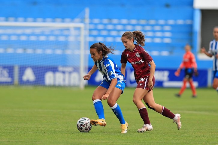 Ceciliak beste gol bat sartu du asteazken honetan. (@REALSOCIEDADFEM)