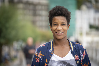 Nely Carla Alberto en Donostia. (Gorka RUBIO / FOKU)