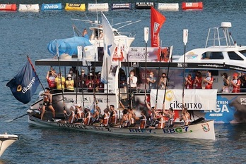 Ondarroan, denboraldiko bigarren bandera eskuratu du Zierbenak. (Endika PORTILLO / FOKU)