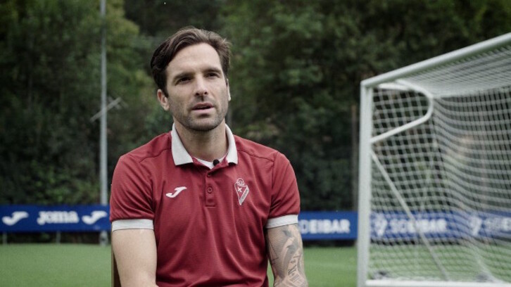 Toño vivió sus primeros minutos en Ipurua frente a la Ponferradina. (SD EIBAR)