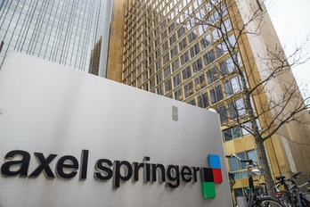 La sede del grupo editorial Axel Springer en Berlín. (Odd ANDERSEN | AFP)