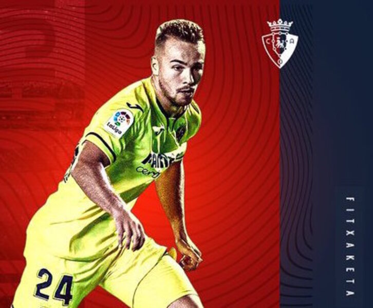 El anuncio de la cesión desde el Villarreal. (Osasuna)