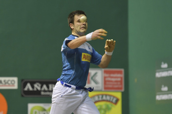 Danel Elezkanok itzulera ona izan du bi astez kantxetatik at egon ostean. (Idoia ZABALETA/FOKU)