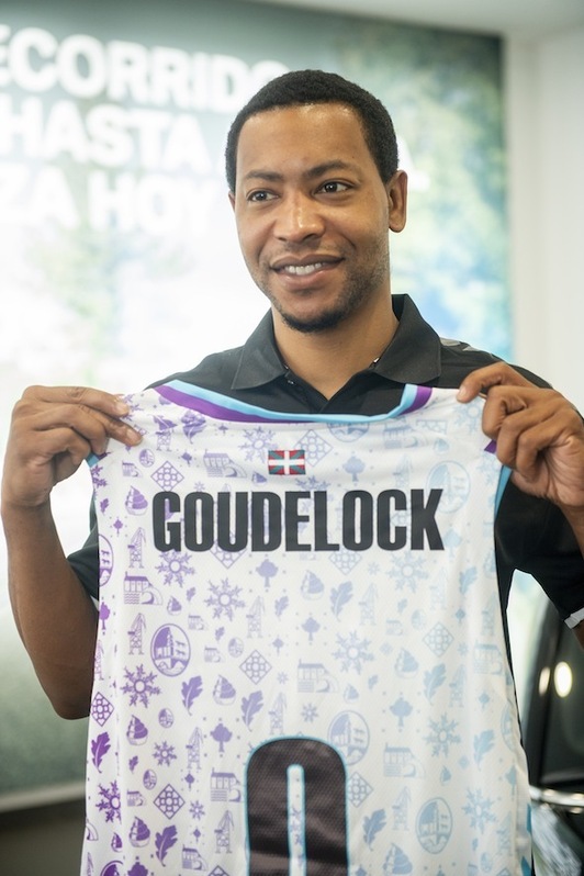 Andrew Goudelock, el jugador llamado a ser líder de Bilbao Basket con su talento y su ejemplo. (Monika DEL VALLE / FOKU)