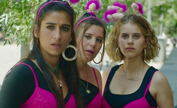 Carolina Yuste, Ángela Cervantes y Elisabet Casanovas. (NAIZ)