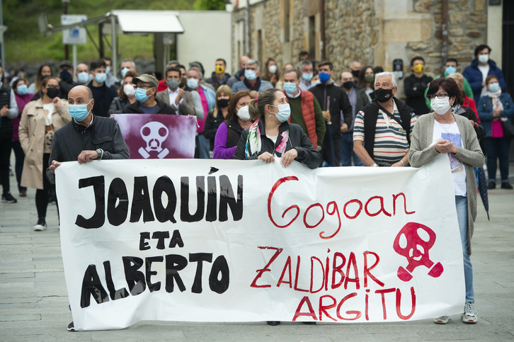 Movilización para exigir justicia para las víctimas de Zaldibar. (Monika DEL VALLE/FOKU)