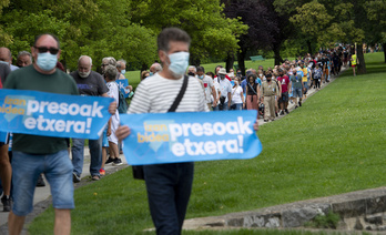 Movilización reciente de Sare en Iruñea. (Iñigo URIZ | FOKU)