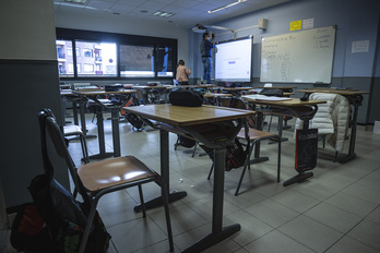 Un aula de una ikastola de Bilbo, en una imagen de archivo. (Aritz LOIOLA / FOKU)